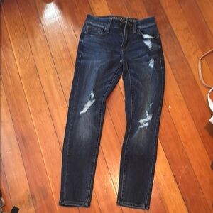 Women’s  Distressed Blue Jeans